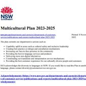 nsw.gov.au-Multicultural Plan 2023-2025