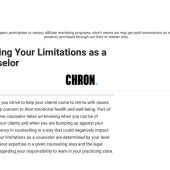 Knowing Your Limitations as a Counselor