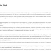 Respect for the Client